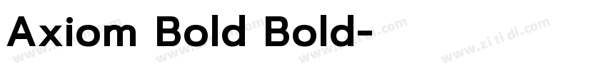 Axiom Bold Bold字体转换
